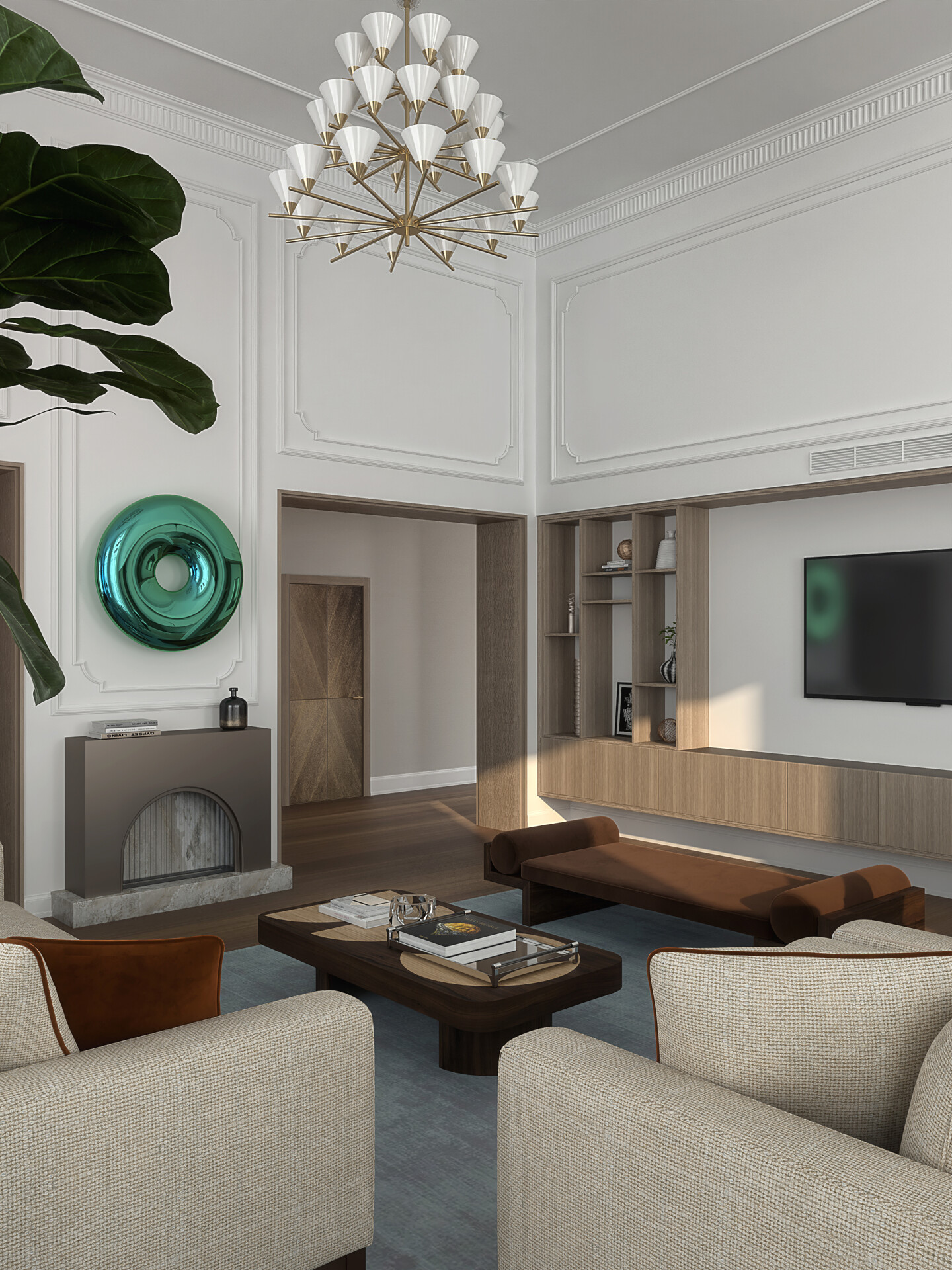 Панно на стену в виде круга